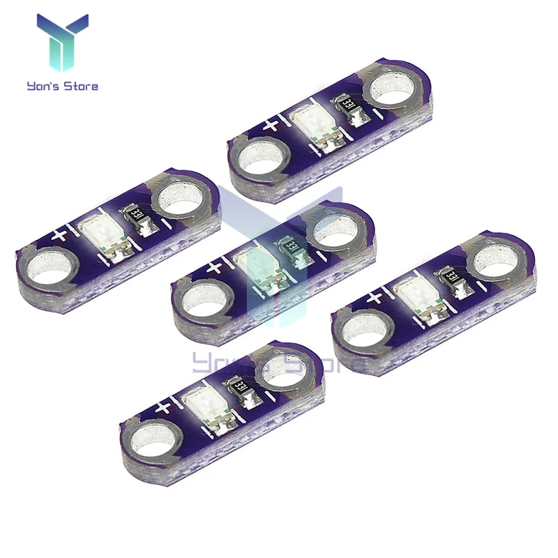 modules led violet transparent imprimés électronique diodes conducteurs électroniques 3v 5v 40ma kit bricolage
