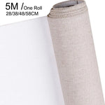 toile lin naturelle rustique 5m longueur 28cm largeur beige clair