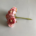 bouquet artificiel fleurs décoration maison jardin mariage rose blanche beige rouge violet jaune