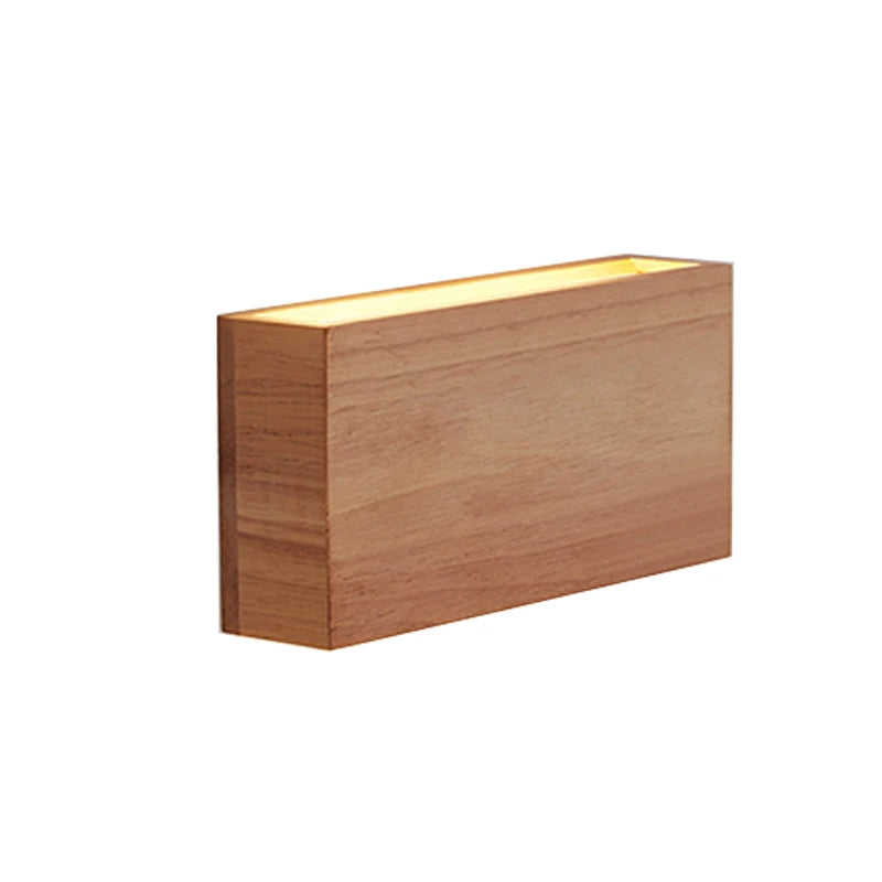 lampe murale moderne bois naturel clair texture bois opacité éclairage chambre cuisine fixée mur