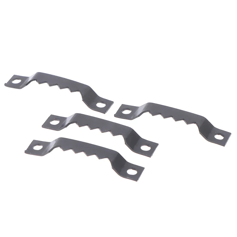 clips fixation métal dents scie noir 100 pièces 200 pièces