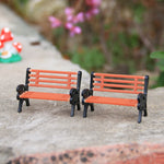 petit banc miniature résine décoratif jardin féerique maison poupée micro paysage