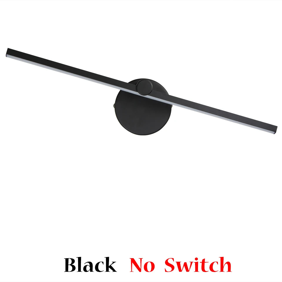 applique murale led moderne or noir blanc fixée mur interrupteur 41cm 8cm
