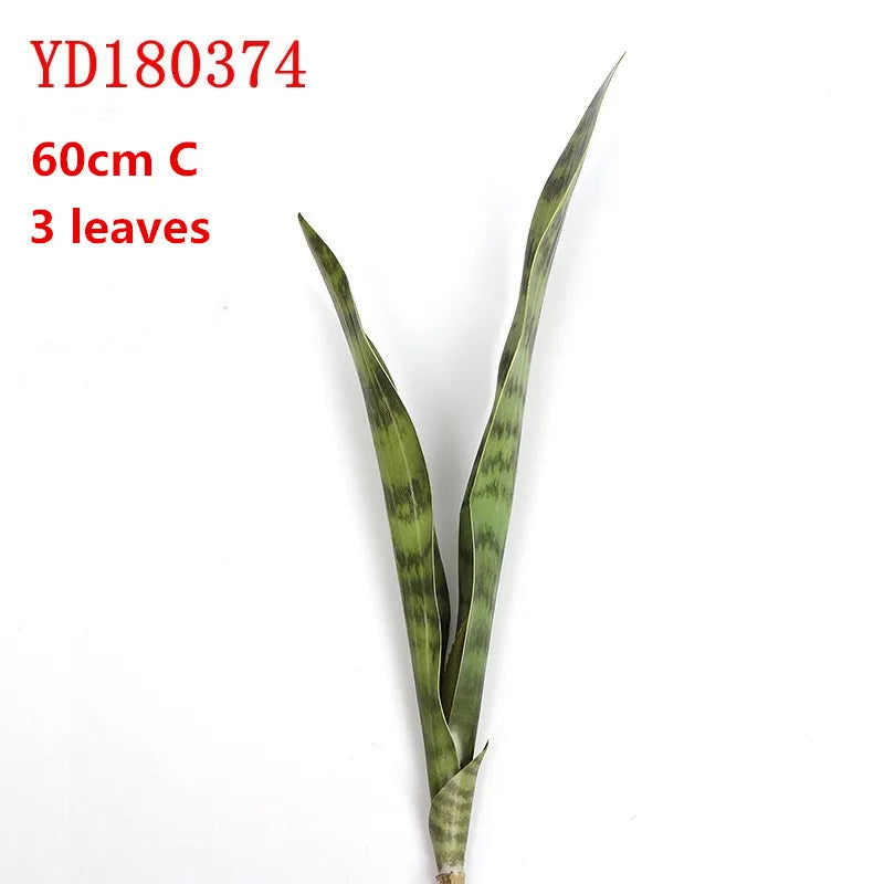 plantes artificielles vertes feuilles tropicales moderne decoration intérieure extérieur aloe vera sansevieria branches longues