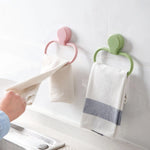 porte serviettes adhésif moderne vert bleu rose blanc microfibre salle bain cuisine