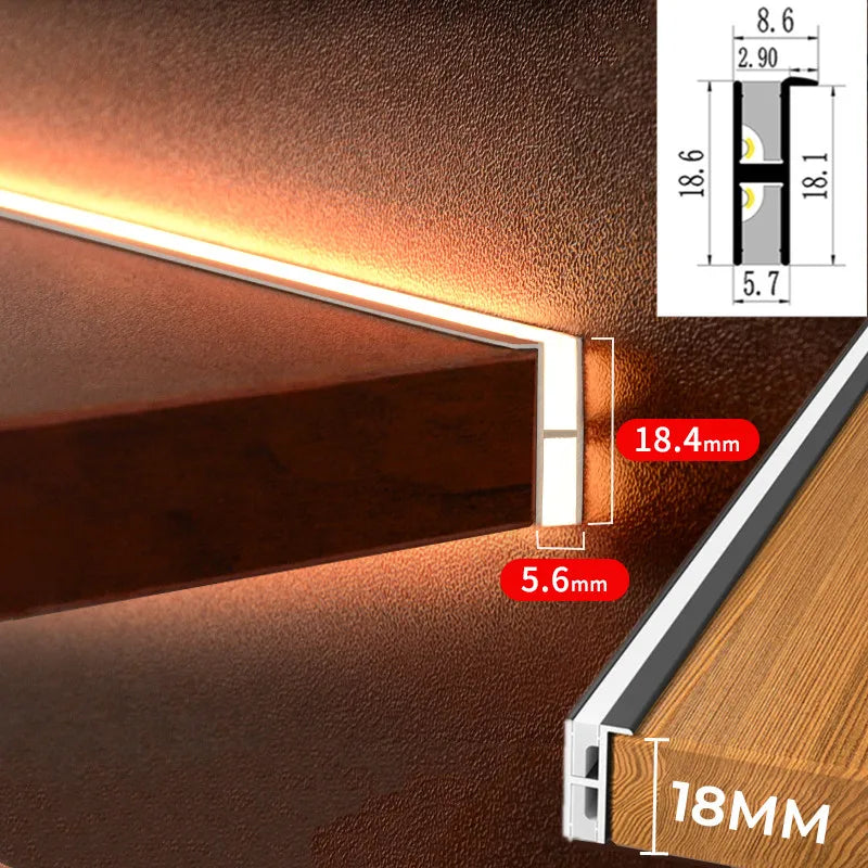 lampe led encastrable moderne adhésive blanc noir silicone cover aluminium 12v