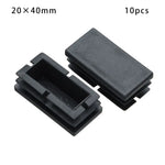 cache pieds noir adhésifs pratique rectangle haute qualité plastique 100x50mm 80x40mm 60x30mm 38x25mm 30x20mm