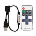 contrôleur led télécommande rf usb 5v 11 boutons noir blanc moderne