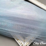 tissu polyester tulle pailleté rose clair blanc gris vert moderne décoration bricolage accessoire couture