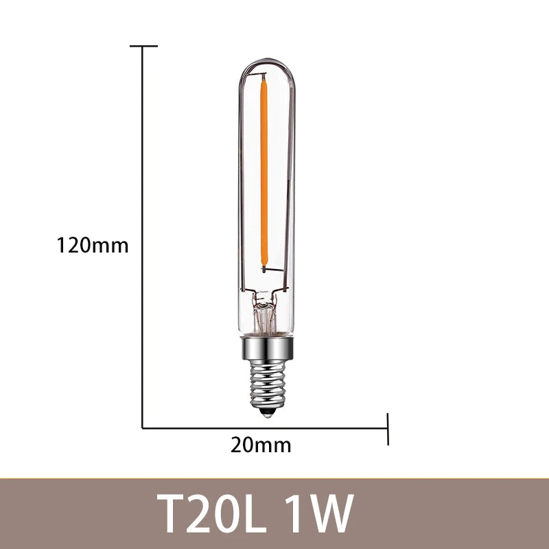 ampoules led filament dorés transparentes e12 e14 4w 6w 2700k 360° modernes 25000h