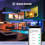 ampoule led intelligente e27 rgb blanc chaud application tuya smart life alexa google moderne