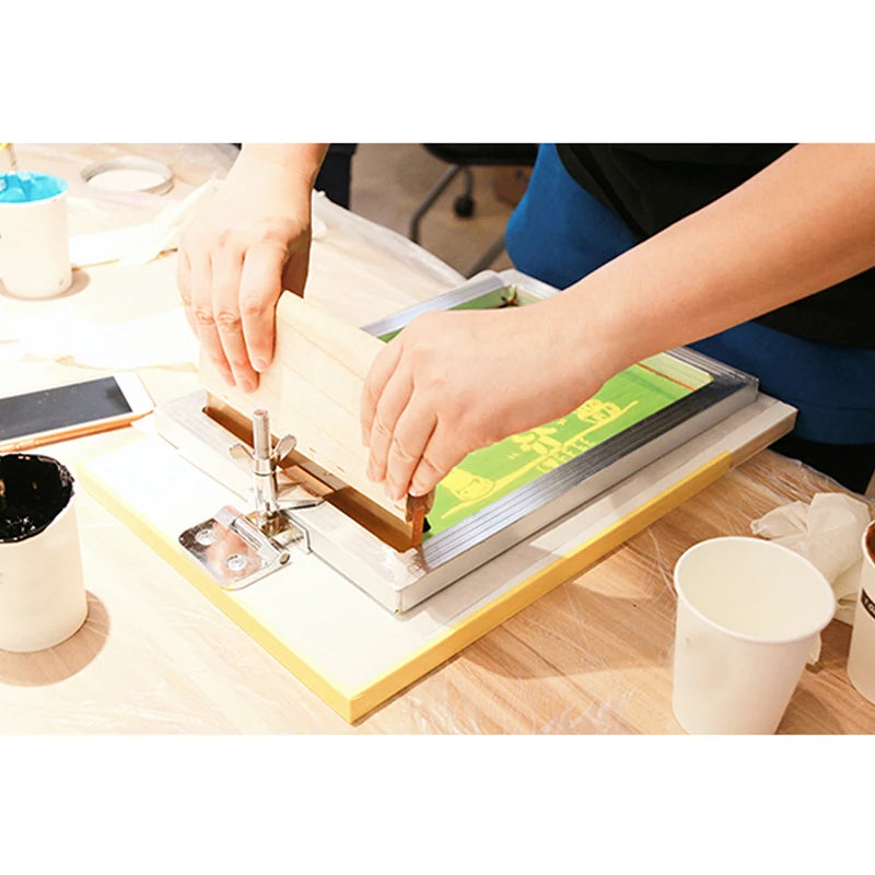 cadre sérigraphie aluminium maille polyester jaune circuit imprimé fabrication commerciale kit six pièces