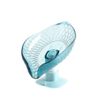 support savon moderne pp bleu clair succion transparent opacité matériau durable salle bains