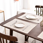 serviettes table lin naturel beige clair classique maison restaurant mariage festive