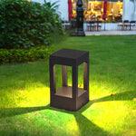 lampadaire extérieur led moderne noir ip65 étanche 10w lumiere chaude jardin contemporain
