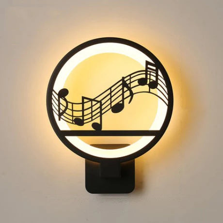 applique murale led silhouettes animales contemporaine minimaliste industrielle fixée mur noire