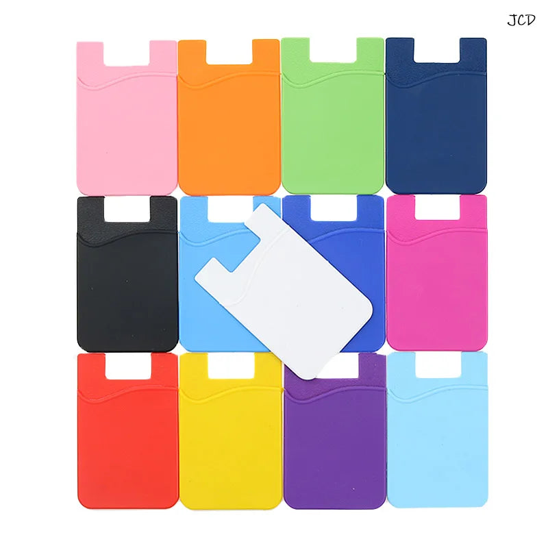 porte cartes smartphone adhésif noir rose orange vert bleu rouge jaune violet pratique moderne