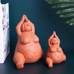 Sculptures humaines résine abstraction féminine gris beige orange contemporain minimaliste decoration intérieure arrival
