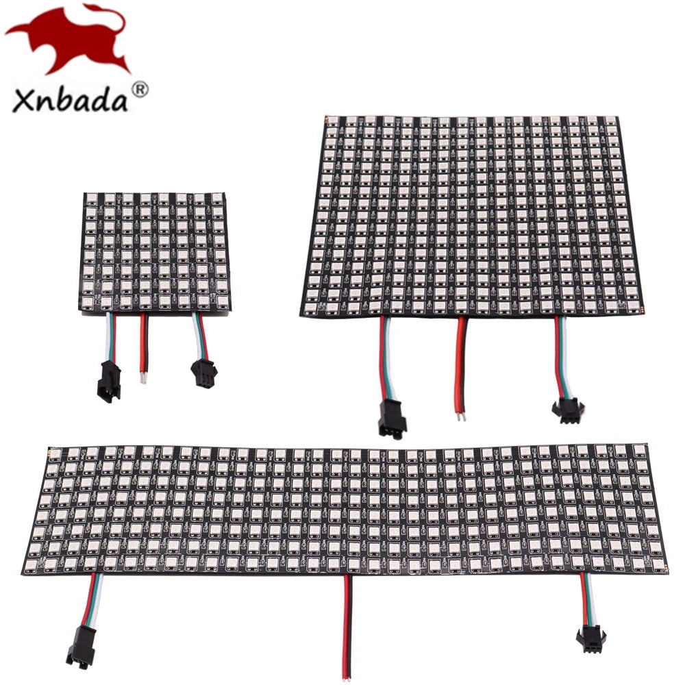 panneau led flexible carré moderne connecteurs souder 3000k 6000k 5v 8x8 16x16