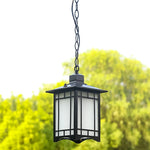 lampe suspendue classique vintage noir grille géométrique beige translucent chambre salon étanche autonome
