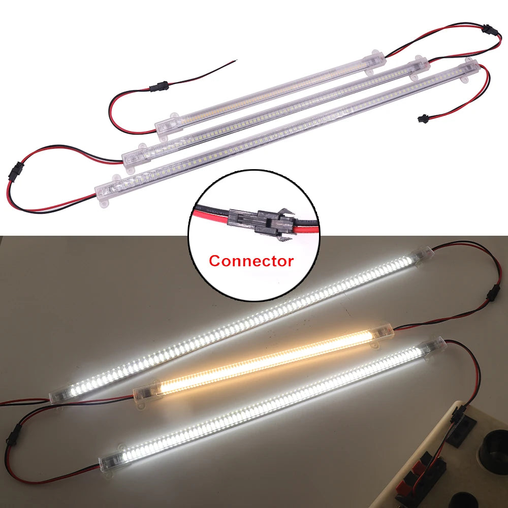 ruban led blanc haute luminosité 29cm 39cm 49cm 72led clips moderne