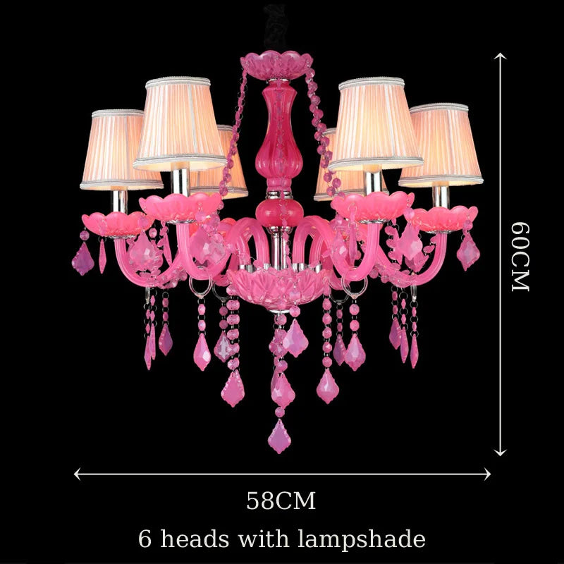 lustre cristal vert transparent classique 58x60cm têtes echangement e14