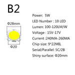 lumineuses led cob 10w 3w 5w 7w 300lm 1000lm blanc moderne 360deg 10pcs