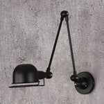 lampe murale rétro LED bras articulé noir doré industrielle éclairage chambre salon étude