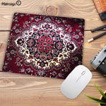 tapis souris persan impermeable 22x18cm rouge noir bleu beige non glissant adapté jeux personnalisable