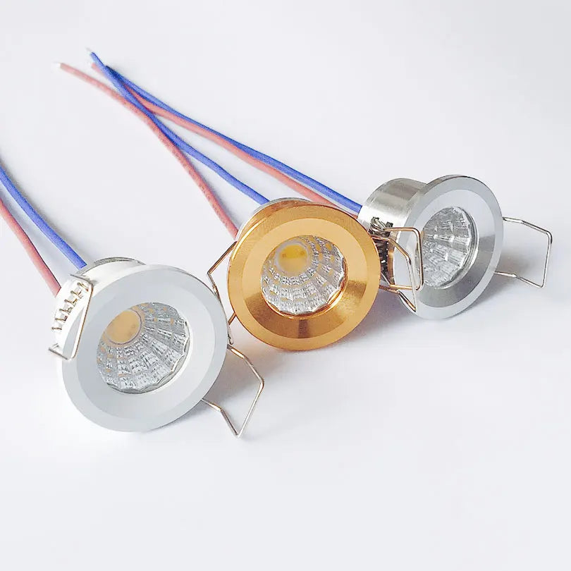 lot spots led encastrables mini dimmables aluminium moderne intérieur cuisine chambre salon noir
