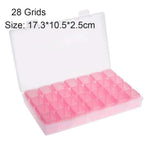 boîte rangement bijoux transparente clips moderne petite boîte précieuses organisation pratique rose violet