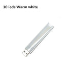 lampe led rechargeable 10 leds blanc moderne flexo usb portable camping
