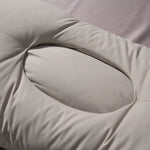 oreiller coton soja concave mémoire forme cou antiacariens grisclair uni moderne