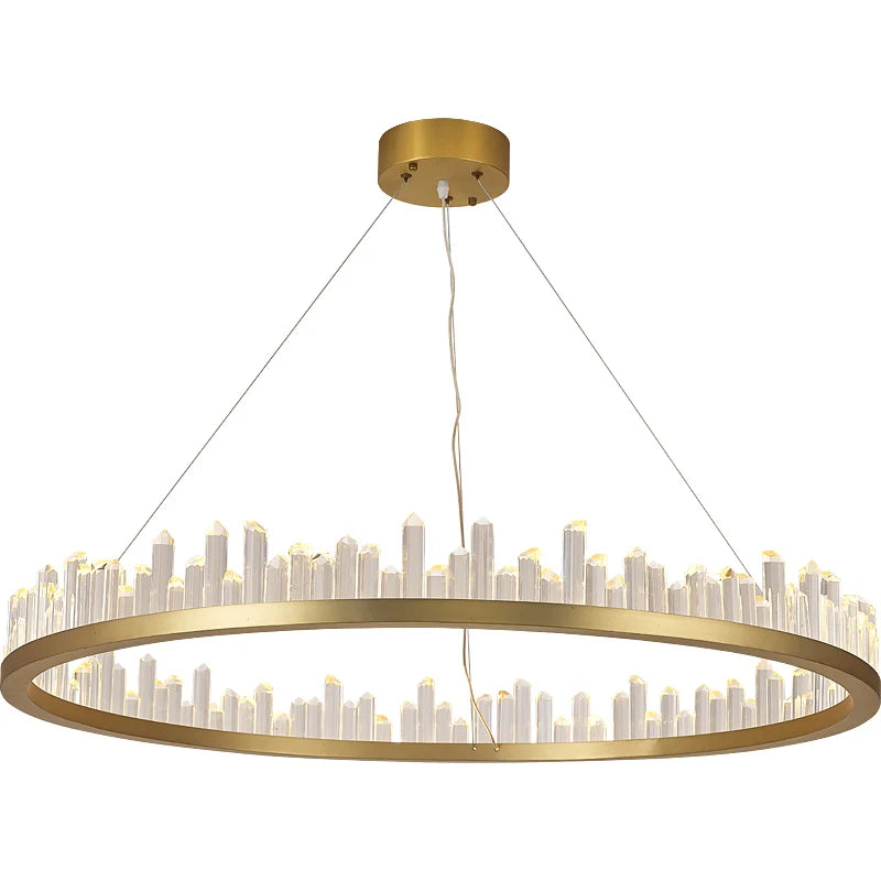 Suspension lumineuse moderne or blanc pendants coniques élégante salon chambrehôtel