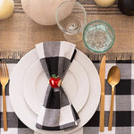 Ronds de serviette rouges pour mariage et occasions