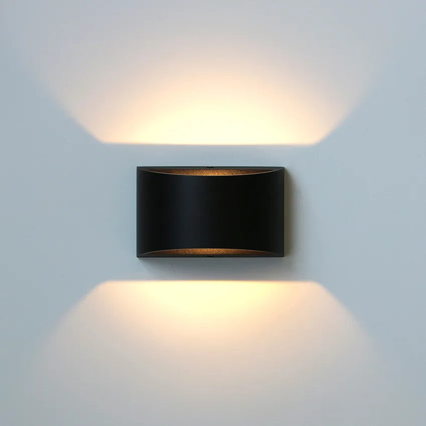 applique murale led moderne blanc noir fixée mur chambre cuisine étude salon entrée