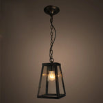 lampe suspendue industrielle vintage noire transparente ampoule filament chainette chambre salon