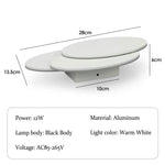 applique murale moderne led blanc noir éclairage quotidien minimaliste fixée mur