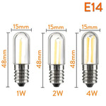 ampoule led filament doré edison réfrigérateur machine coudre base e12 e14