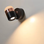 lampe murale moderne or blanc rotation chambre salon interrupteur led simple minimaliste