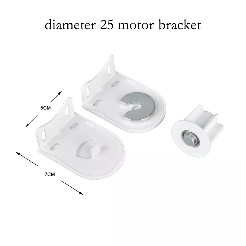 support moteur blanc moderne stores roulants plat lisse tringle deux pièces