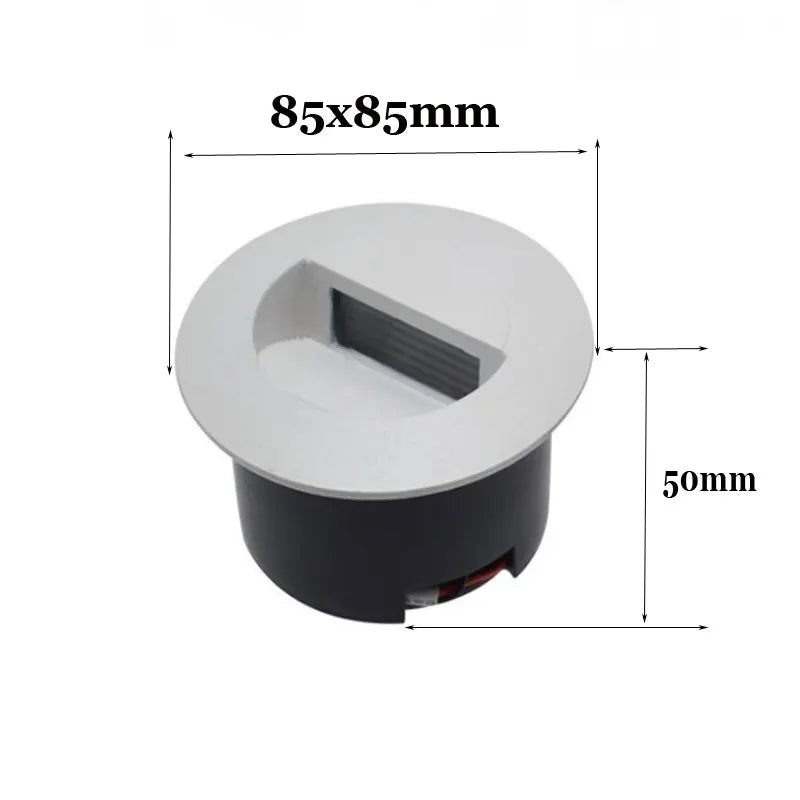 lampe sol moderne led noir blanc rayures horizontales ip55 aluminium 1w 5w