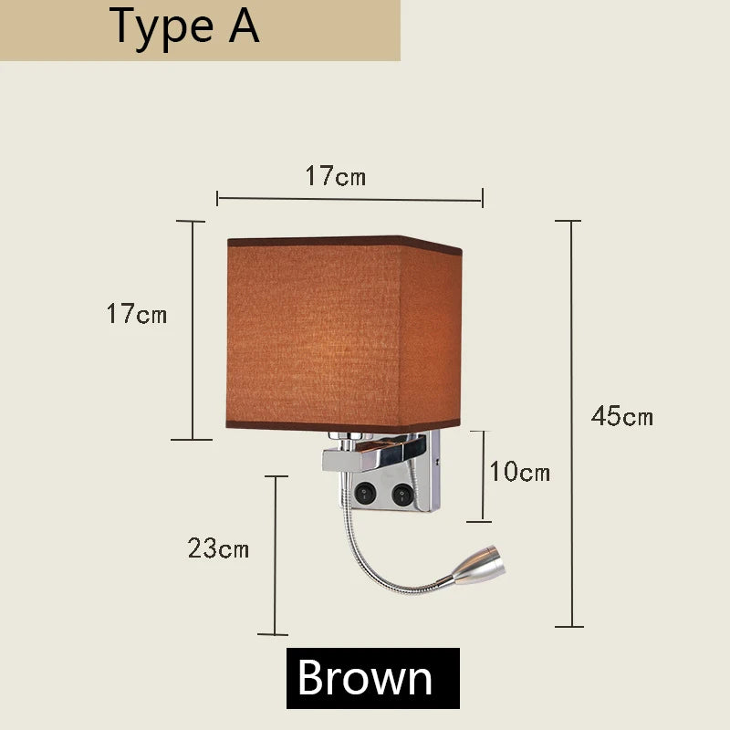 lampe murale moderne toile lin noir beige interrupteur usb 249 2000 lumens chambre cuisine