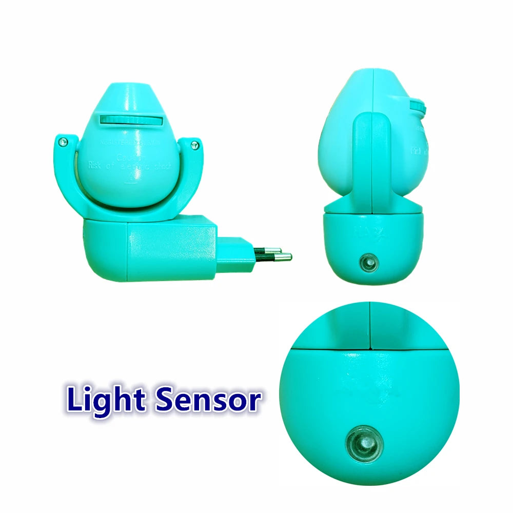 projecteur nuit led motif animaux lézard oiseau papillon vert bleu rose violet moderne
