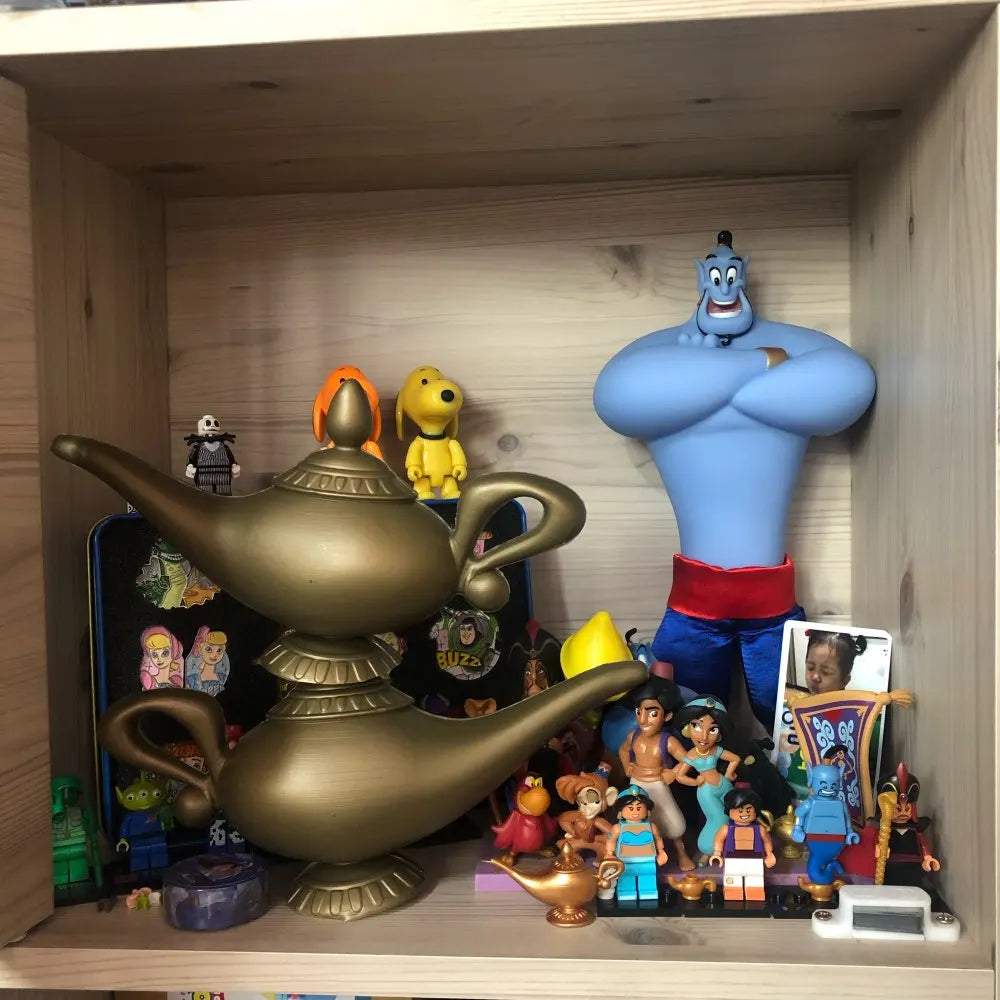 lampe aladdin or décor halloween fête cosplay accessoire déguisement rétro nostalgie française classique