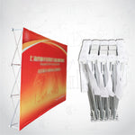affichage publicitaire retractable structure metallique tissu graphique velcro sac transport
