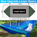 hamac camping moustiquaire auvent portable randonnée voyage survie extérieur vert