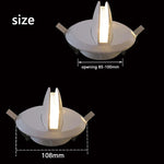 éclairage led moderne aluminium spirale tunnel rectangle décoratif fixations inclusées
