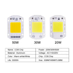 puces led cob 20w 30w 50w blanc blanc chaud ac 220v diy moderne technologie