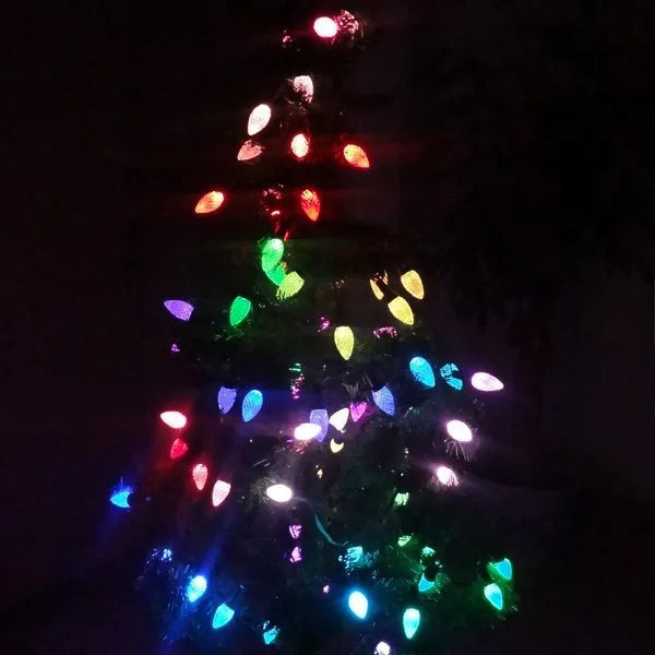 Effet lumineux personnalisé avec couleurs RVB sur la guirlande